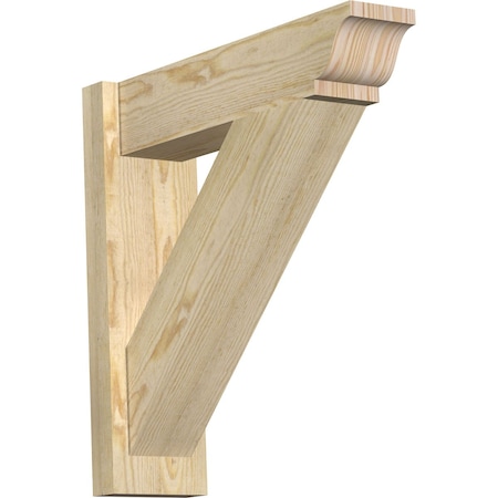 Ekena Millwork Traditional Rough Sawn Traditional Outlooker, Douglas Fir, 6"W x 22"D x 22"H OUT06X22X22TRA01RDF